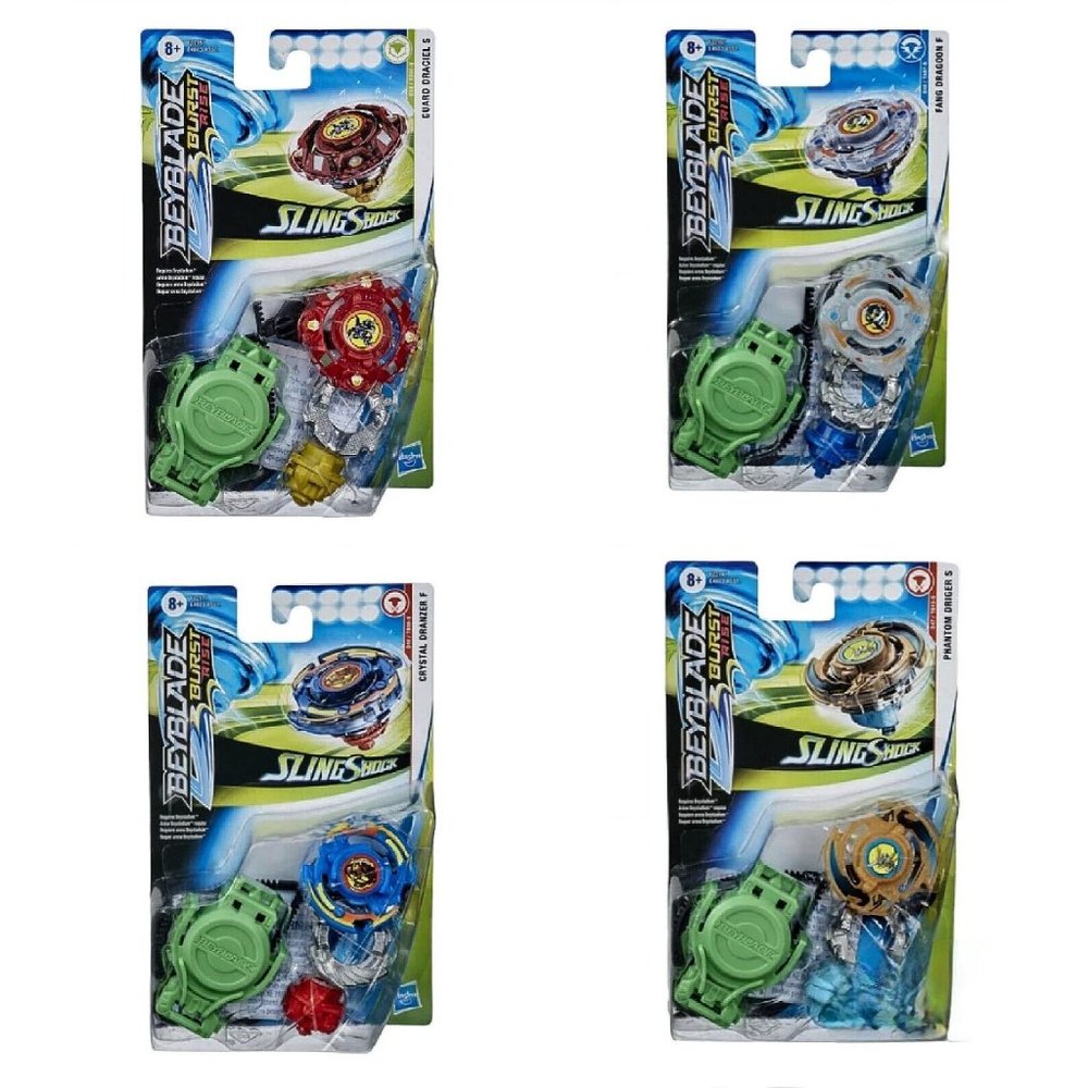 Beyblade Burst Rise SlingShock Bundle of 4